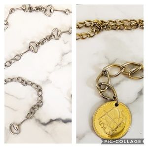 Vintage Chain Belts Set of 2